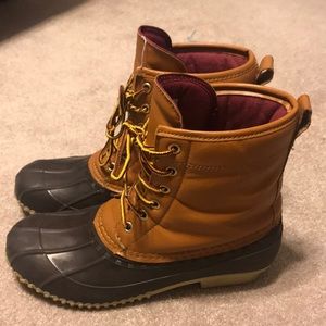 fake duck boots